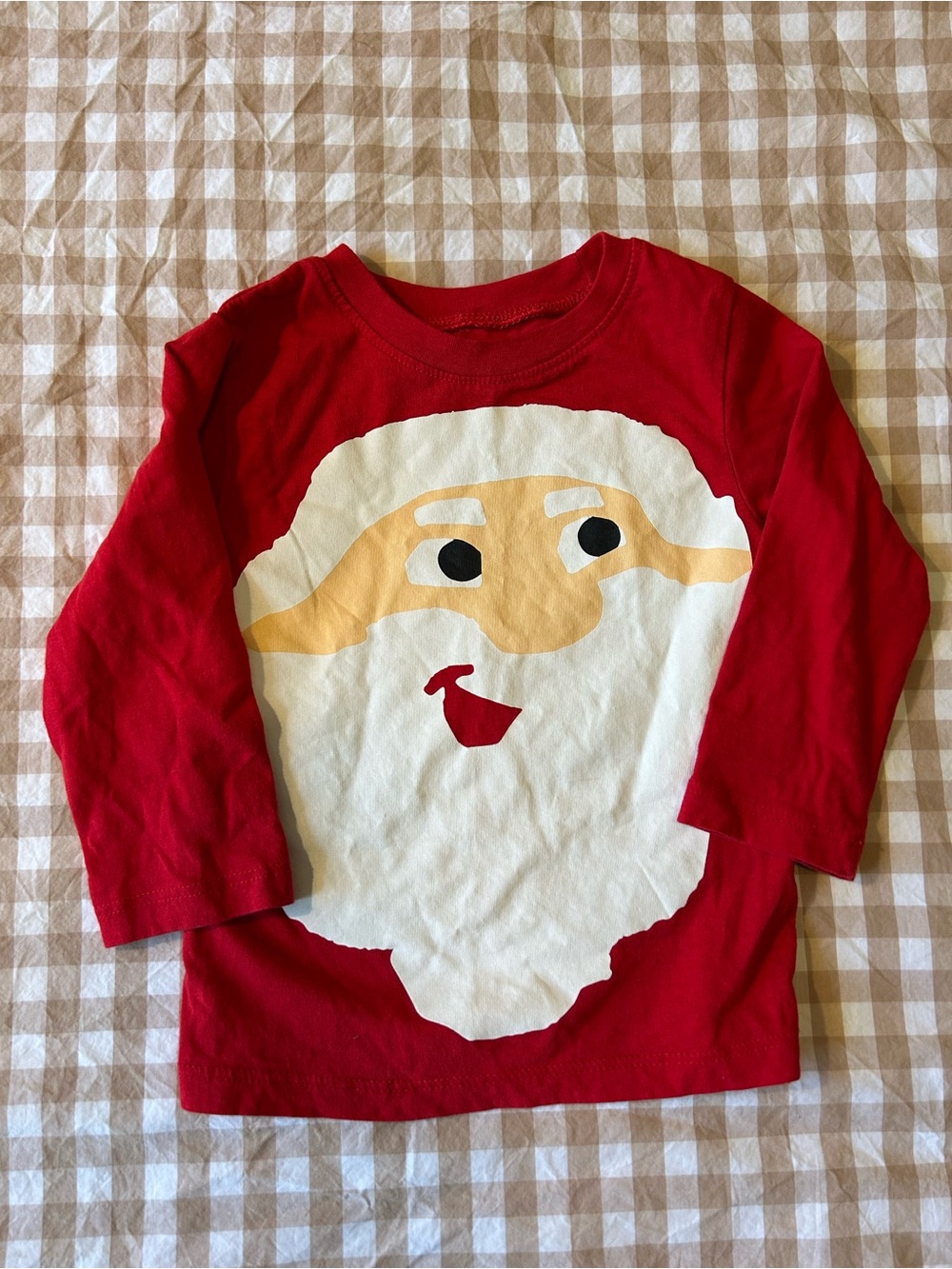 Red Santa Face Long-Sleeve H &M